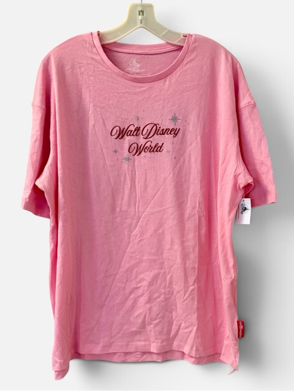 Women’s Disney Pink Walt Disney World Graphic Short Sleeve Tee - Size L & XL NWT